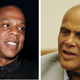 Jay Z (Brian Ach/Getty Images); Harry Belafonte (Matthew Eisman/Getty Images)